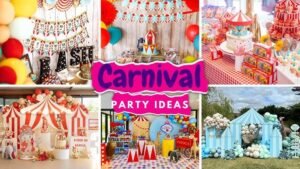 Houston children's party with carnival rides and games
